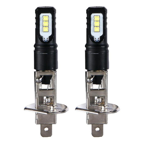 2x H1 6000k 6000lm Drl Led Kit High-beam