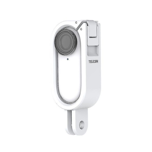 (White) Protective Frame Mount Adapter Bracket Adjustable Camera Base For Insta360 Go2 1