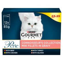 GOURMET Perle Connoisseur's Collection in Gravy WetCatFood85g(Packof4)