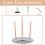 Vida Designs (Grey, 3 Seater) Batley Round Wooden Dining Table - Kitchen/Home 5