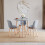 Vida Designs (Grey, 3 Seater) Batley Round Wooden Dining Table - Kitchen/Home 4