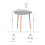 Vida Designs (Grey, 3 Seater) Batley Round Wooden Dining Table - Kitchen/Home 8