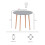 Vida Designs (Grey, 4 Seater) Batley Round Wooden Dining Table - Kitchen/Home 8