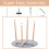 Vida Designs (Grey, 4 Seater) Batley Round Wooden Dining Table - Kitchen/Home 5