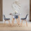 Vida Designs (Grey, 4 Seater) Batley Round Wooden Dining Table - Kitchen/Home 4