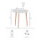 Vida Designs (White, 3 Seater) Batley Round Wooden Dining Table - Kitchen/Home 8