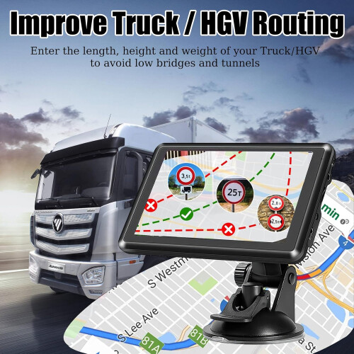 5 Inch Sat Nav, HD Touch Screen GPS Navigation 1