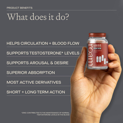 (Pack of 1) Roam Libido For Him LIBM30 Performance Supplement 2