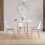 Vida Designs (White, 4 Seater) Batley Round Wooden Dining Table - Kitchen/Home 4