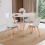 Vida Designs (White, 4 Seater) Batley Round Wooden Dining Table - Kitchen/Home 3