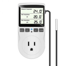 Digital Temperature , Lcd Screen Ing Ing Reptile Tat with Sensor Probe ,/ 1800w 120v Plug