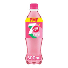 7Up Zero Sugar Pink Lemonade Bottle 500ml (Pack of 12)