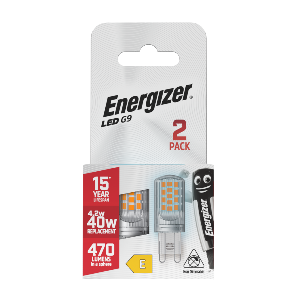 Energizer Led G9 470Lm 4.2W 6500K (Daylight) Bulb - Pack Of 2 Light