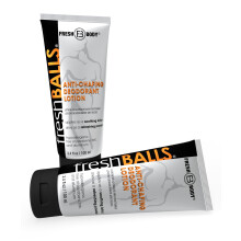 Fresh BALLS Lotion (2-pack) Anti-schuren Verzachtende cr me voor mannen, poederbal, deodorant en hygi ne voor de liesstreek, 3,4 fl oz