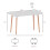 Vida Designs (White, 4 Seater) Batley Wood Dining Table - Square or Rectangle 8