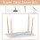 Vida Designs (White, 4 Seater) Batley Wood Dining Table - Square or Rectangle 6