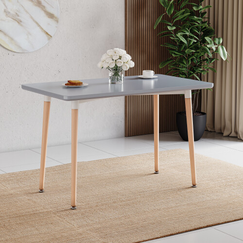 Vida Designs (Grey, 4 Seater) Batley Wood Dining Table - Square or Rectangle