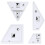 Quilting Ruler Set Templates Quilting Ruler Acrylic Hand Patchwork Ruler DIY Sewing Machine Accessories 3