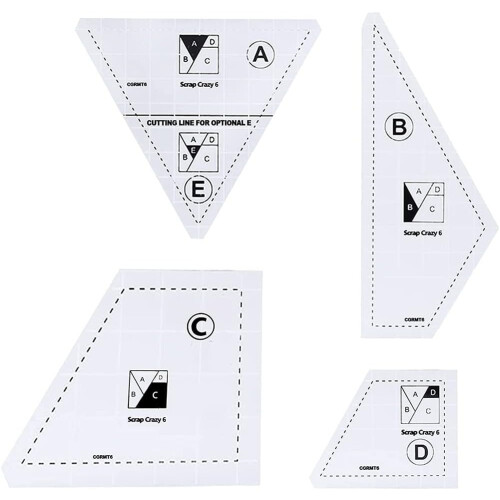 Quilting Ruler Set Templates Quilting Ruler Acrylic Hand Patchwork Ruler DIY Sewing Machine Accessories 2