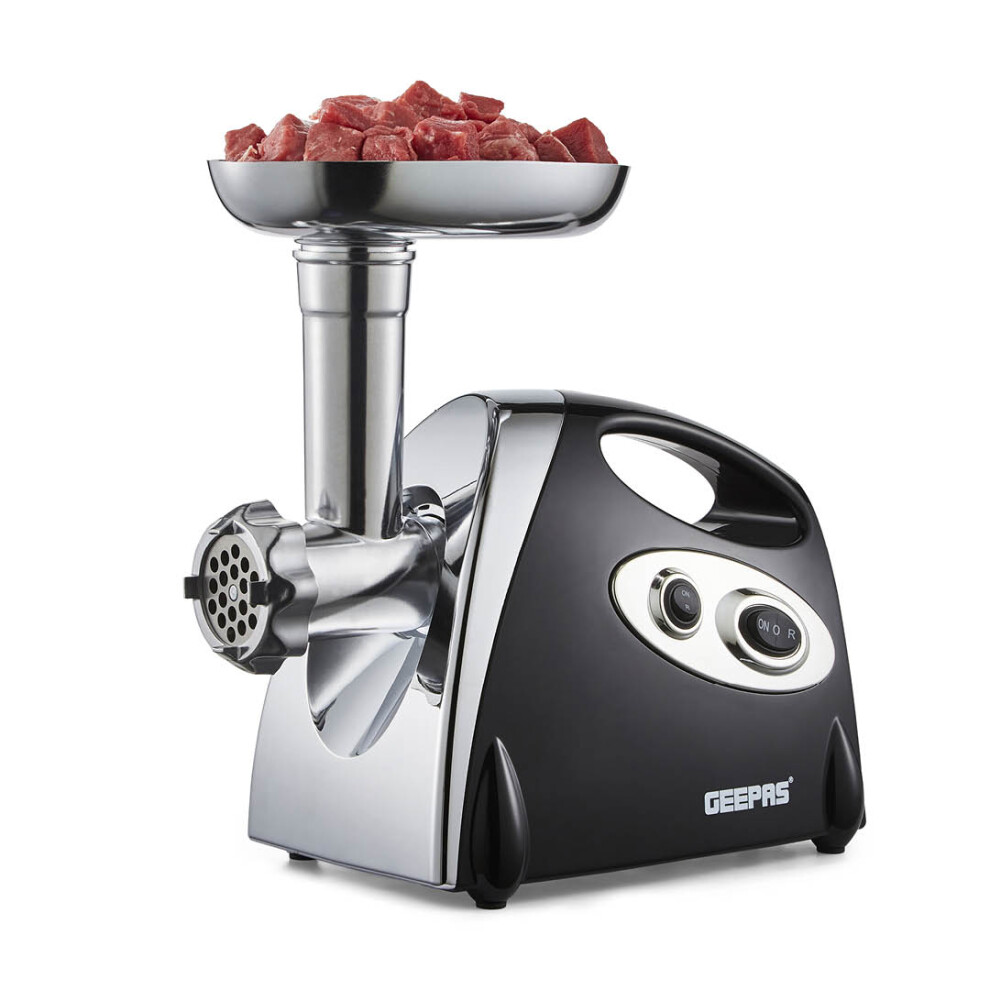 Geepas Electric Meat Grinder Meat Mincer 1800W Black