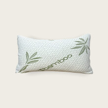 (Pack of 2) Shredded Memory Foam Soft Bamboo Pillow Memory Foam Orthopaedic Pillow Temperature Sensitive removable Cover, Anti-Bacterial Support Pillow