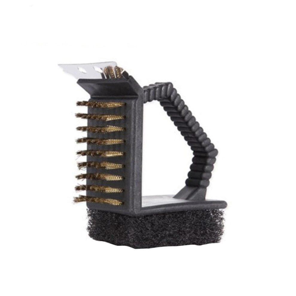 Cleaning brush for grill grill accessories with scraper and brass bristles ergonomic for effective of grill grate and surfaces-image-OPC-PJ5F52B-NEW
