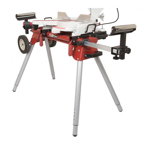 Lumberjack Folding Mitre Saw Stand with Support Arms & Quick Clamps 2