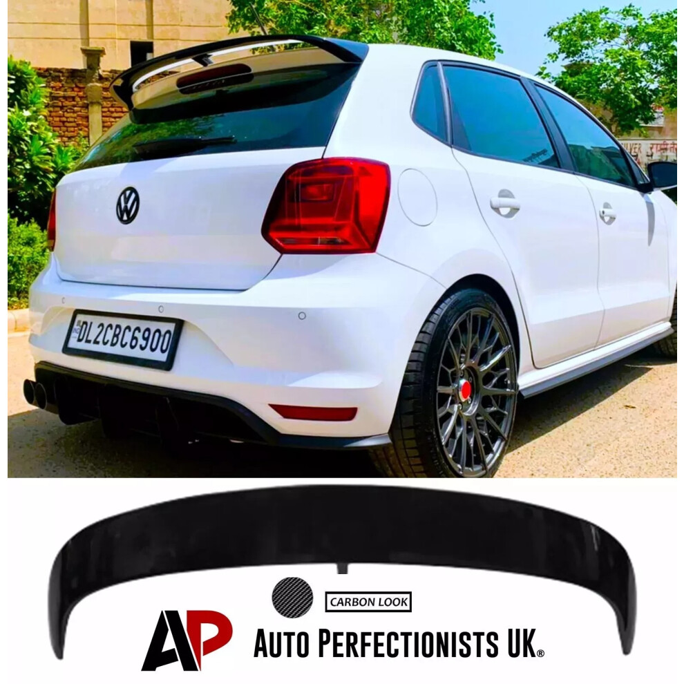 For Vw Polo Mk5 6R 6C Gti R Wrc Style Rear Roof Spoiler Boot Wing Kit 5061072661853