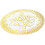 12 fine goldtone dining table cupmat overlay Ref: 6760 2
