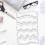 Quilt template set, acrylic, motion stencils, wave ruler, 5 pieces Ref: 6666 3