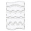Quilt template set, acrylic, motion stencils, wave ruler, 5 pieces Ref: 6666 1