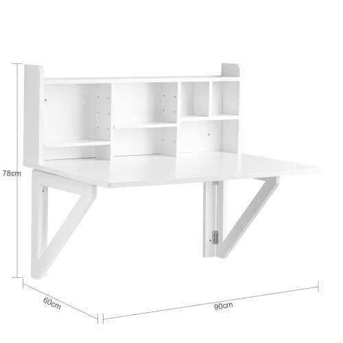 SoBuy Folding Wall Table 90x60cm 2