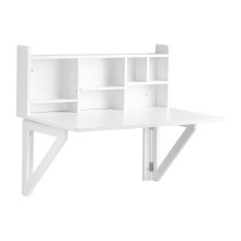 SoBuy sammenklappeligt vægbord 90x60x78 cm hvidt