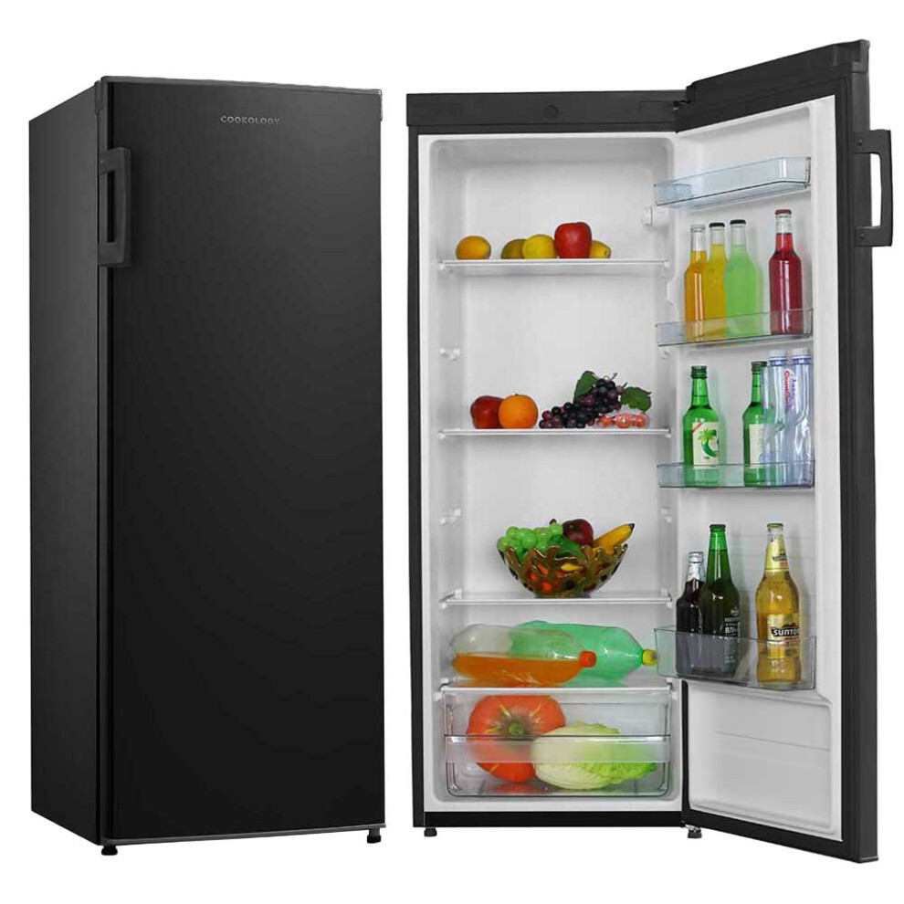Cookology 160L Tall Freestanding Upright Freezer in Black â 5 Drawers, Reversible Door, 142cm Height