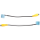 2PCs Car Rearview Camera Video Reverse Convert Cable for-MIB Golf RCD3 4