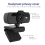 Webcam 2K Full HD 1080P Web Camera Autofocus con Microfono USB Cam f 6