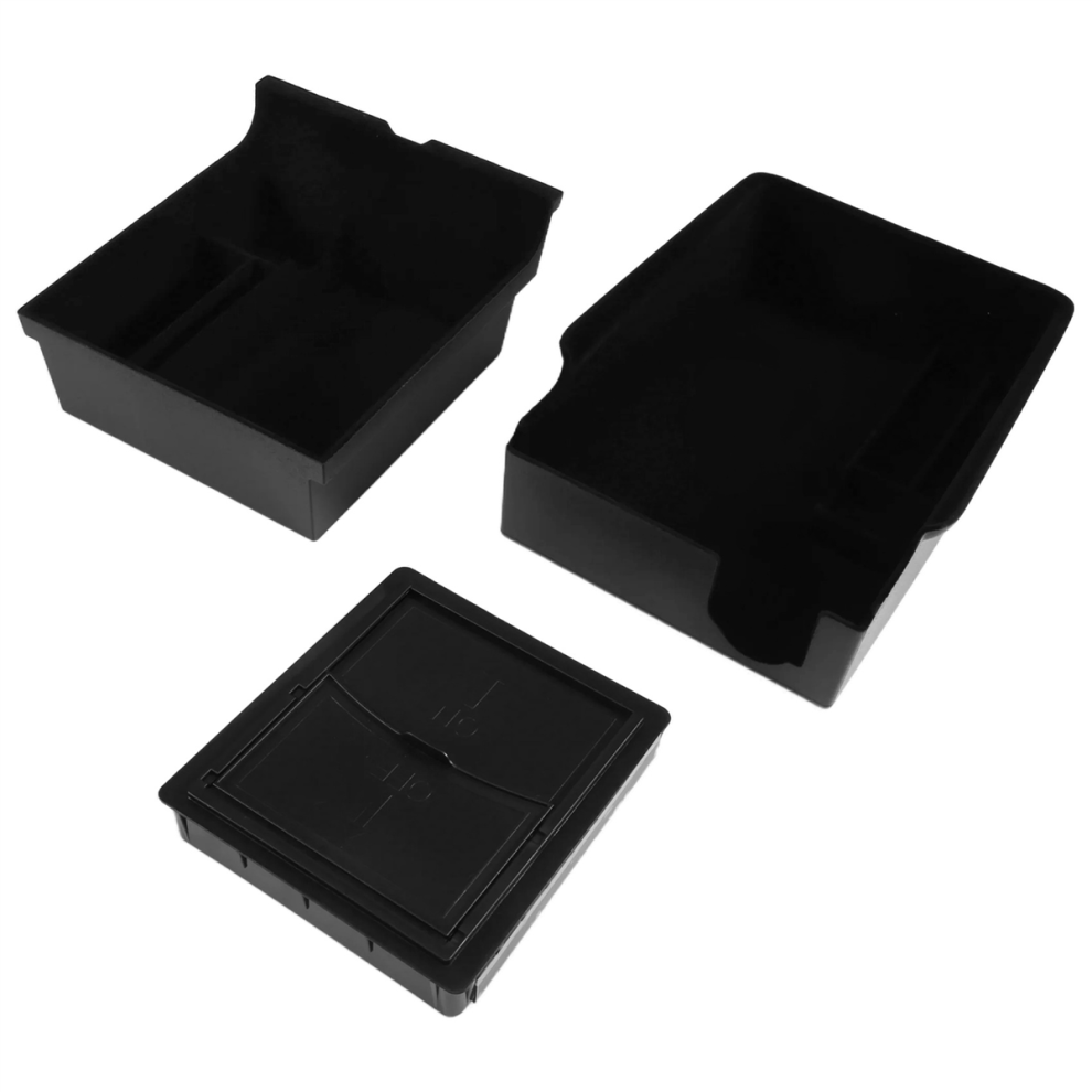 3Pcs Center Console Organizer Tray Fit For 2021 /Y Armrest Cubby Drawe 4853788221114