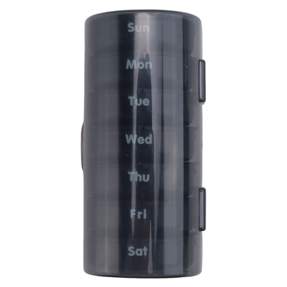 Portapillole Giornaliero (Due Volte Al Giorno) - Scatola Settimanale Am/Pm, Medicinale Rotondo