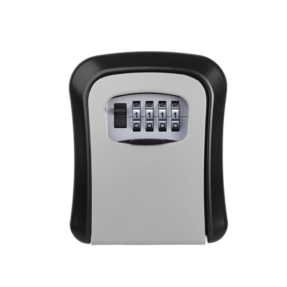 Wall Mount Key Lock Box 4 Digit Password Code Security For Home Office 4853788219937