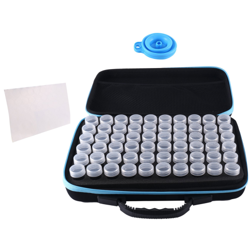 60 Slots Samen Lagerung Organizer, Robuste Organizer Box mit Zipper Tasche ein 2