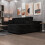 (Black, Right Corner) No Assembly Corner Sofa 4