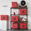 Folding Cube Organizer Closet Basket with Lid and Handles Storage Cont 5