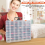 Large 48 Grids Plastic Organizer Box with Adjustable Dividers,Craft St 4