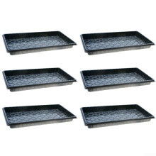 6 x seedling trays, PP, garden greenhouse seedling tray, propagation tray, starter without holes (without holes)