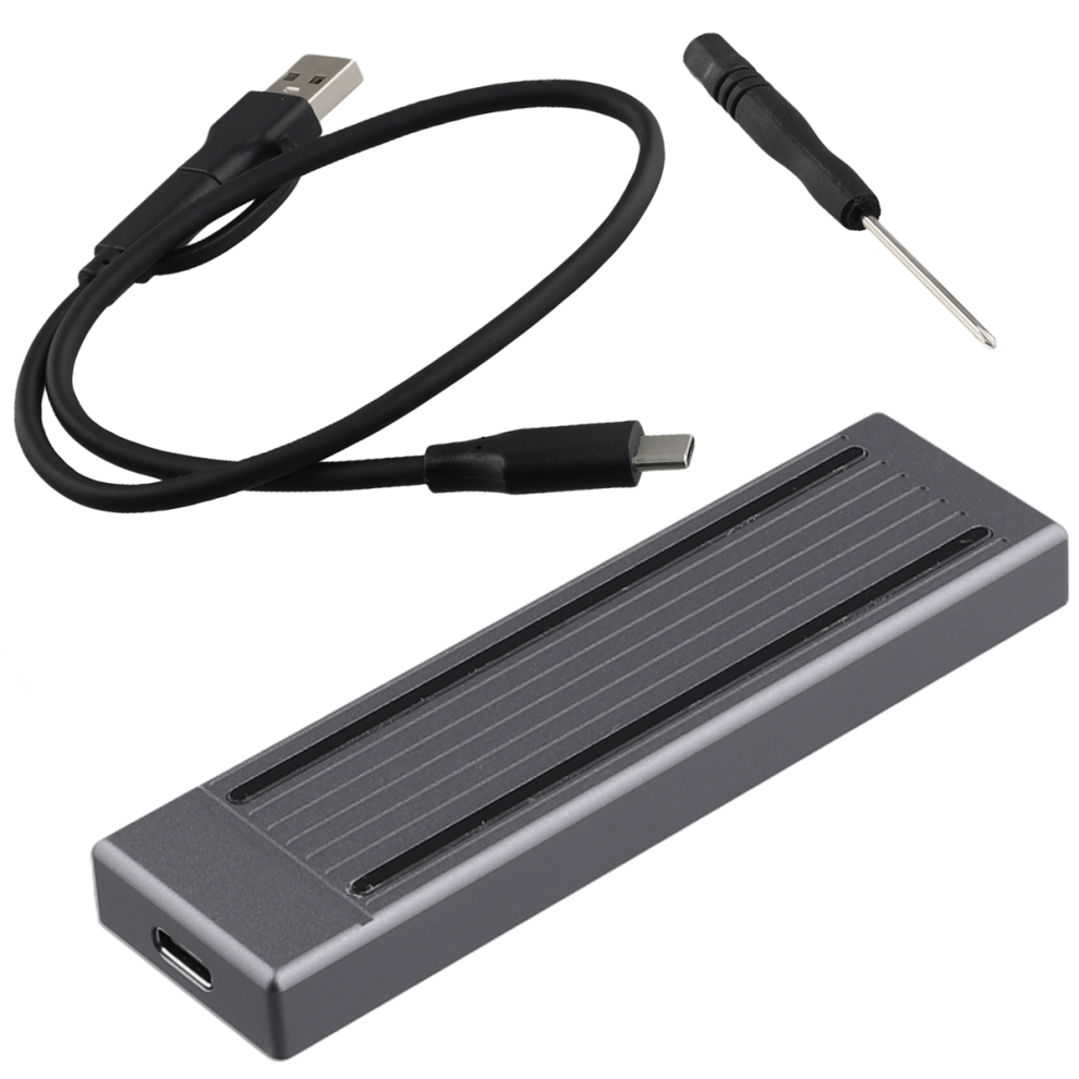 M.2 Ssd Hdd Enclosure Nvme Ngff Dual Protocol Rgb Cool Light Multi-Fun