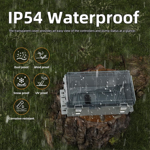 Capa para cabo de extensão externo de 9x5x4,3 polegadas para eletricidade à prova d'água externa 2