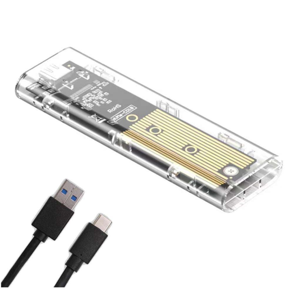 Contenitore Ssd M2 M.2 Nvme+Ngff Doppio Protocollo Usb 3.2 Gen2 10 Gbps Trans