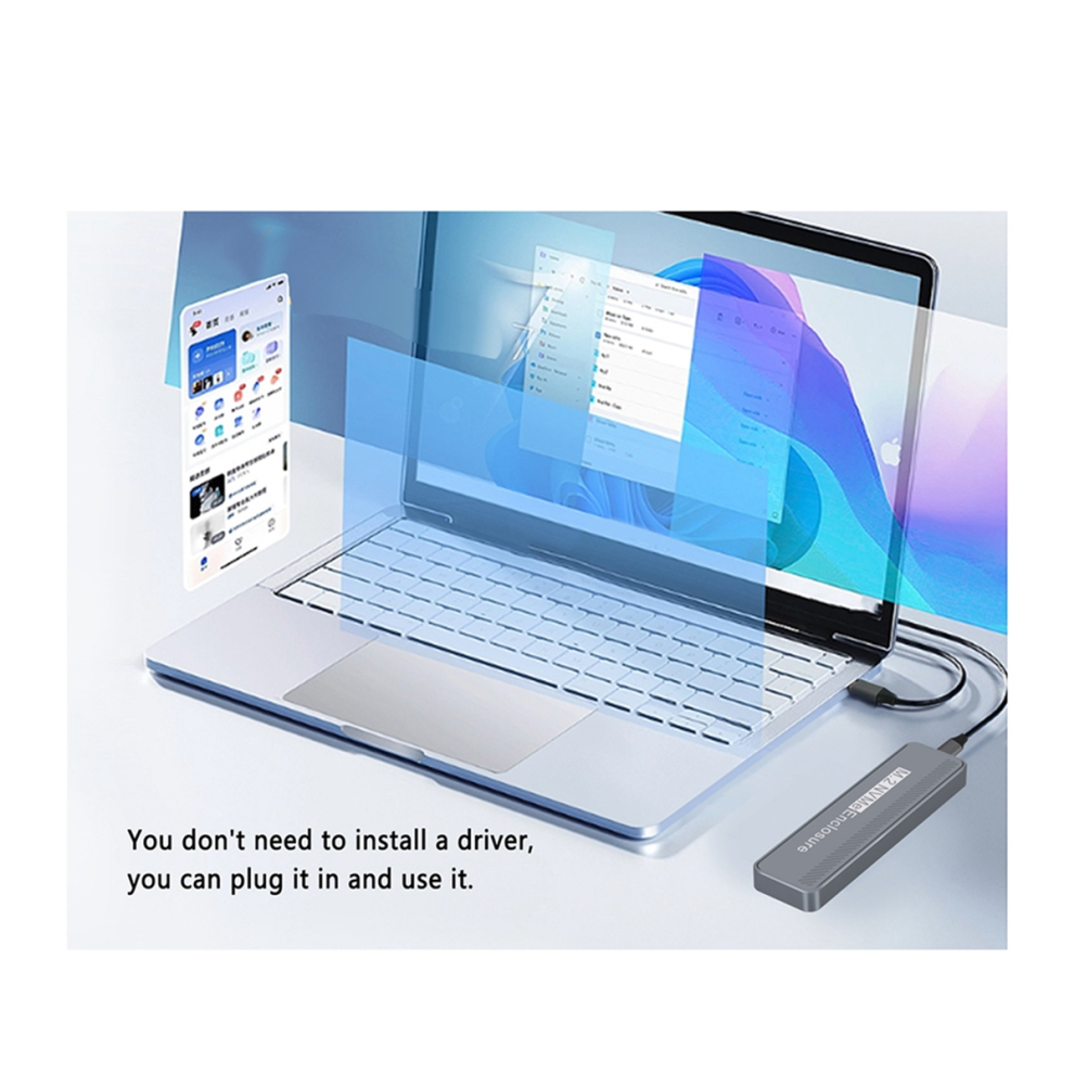 M.2 Nvme Hdd Enclosure Usb3.2 Gen2x2 20Gbps Multi-Functional High Spee 4853788227666
