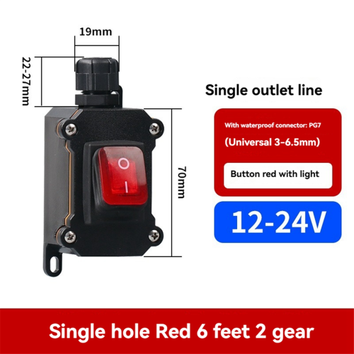 Διακόπτης Rocker για Σκάφος IP68 12V-24V Αδιάβροχο 30A Υψηλής Ρεύματος με 2