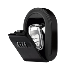 Magnetische sleutelkluis met 4-cijferige combinatie, verborgen onder de auto, Magneti